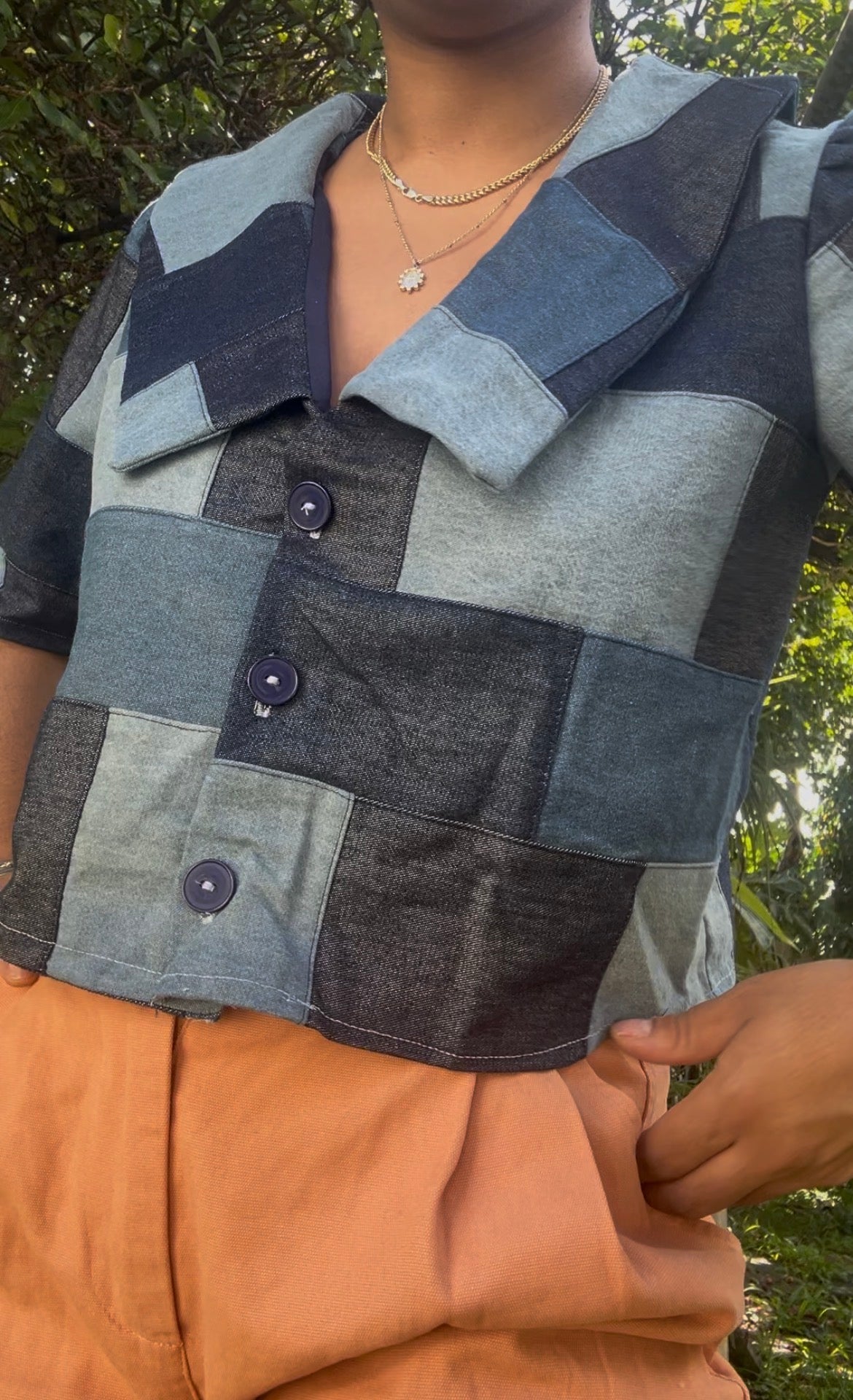DENIM BOTONES