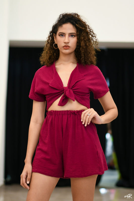 SET DE PANTALÓN CORTO Y TOP